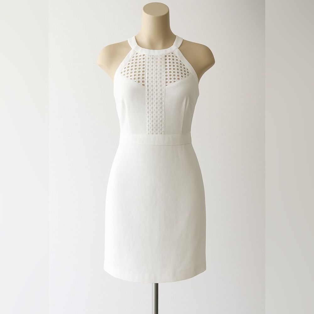 Lilly Pulitzer Charlize Dress Size 16 Shift White Eyelet Crochet Summer New - Picture 3 of 8
